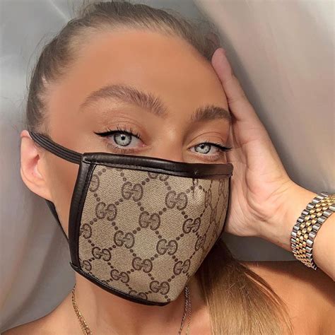 gucci pattern mask|Gucci like face mask.